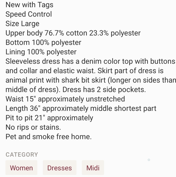 NWT sharkbite dress - Picture 3 of 3